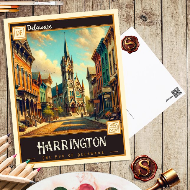 Harrington, Delaware | Vintage Postkarte (Von Creator hochgeladen)