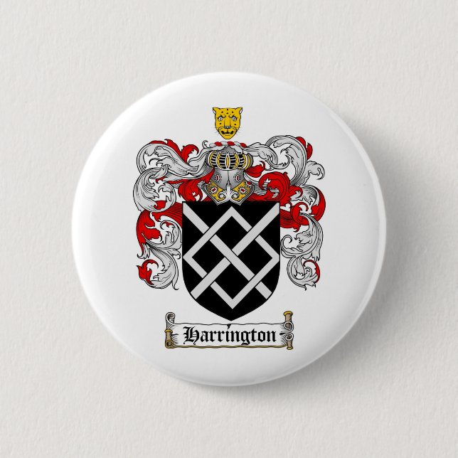 HARRINGTON FAMILIENWAPPEN - HARRINGTON WAPPEN BUTTON (Vorderseite)