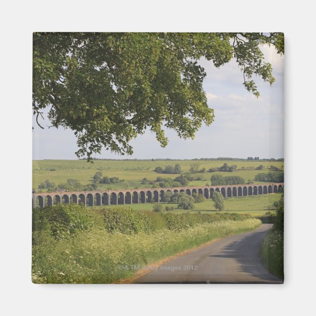 Harringworth Viaduct, Rutland. Auch bekannt als Magnet (Vorne)