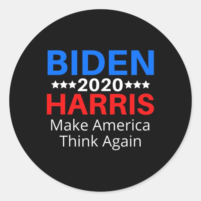 Harris 2020 Spaß-Präsident Runder Aufkleber (Vorderseite)