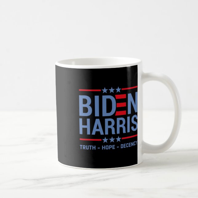 Harris 2020 Truth Hope Decency Kaffeetasse (Rechts)