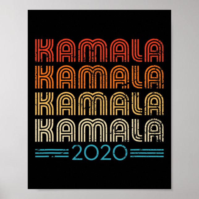 Harris 2020 Vintage-Stil  Poster (Vorne)
