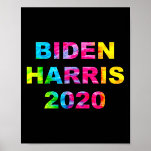 Harris 2020 Wahl Tie Dye Vintage Hippie Poster