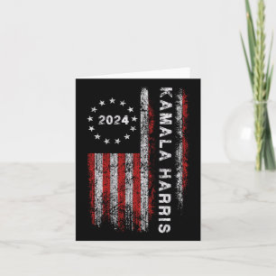 Harris 2024 American Flag Kamaka Supporter 1 Karte