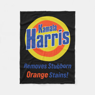Harris 2024 entfernt Stubborn-Orangenstände 4 Fleecedecke