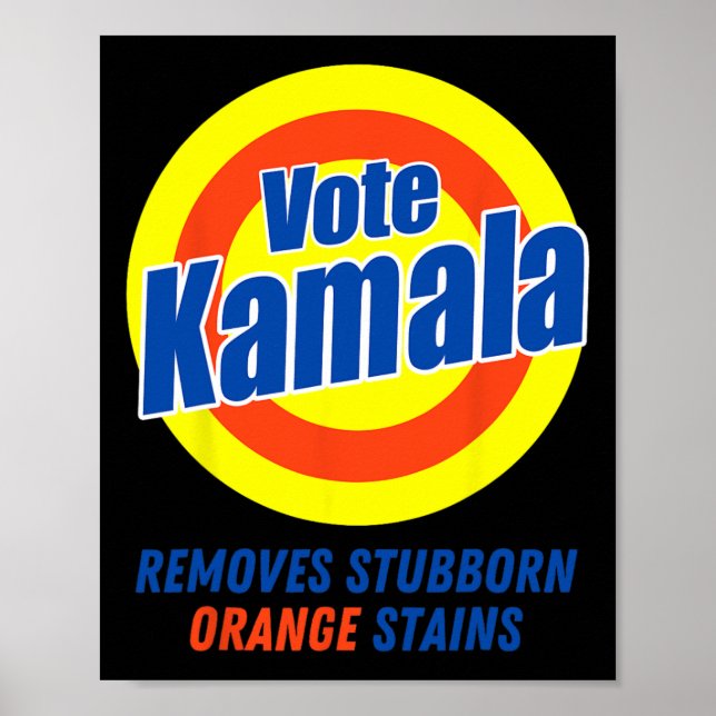 Harris 2024 entfernt Stubborn-Orangenstände 5 Poster (Vorne)