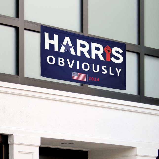 Harris 2024 - Kamala Harris Banner (Äußeres Gebäude)