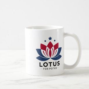 Harris 2024 Lotus für Potus Präsident Trend Wahl Kaffeetasse