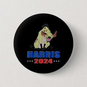 Harris 2024 Lustige Hyäne Button