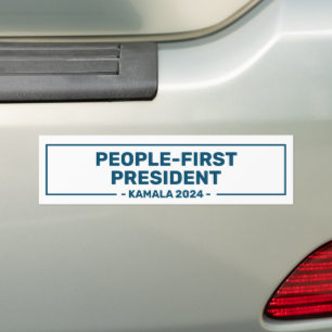 Harris 2024 People-first Präsident Autoaufkleber