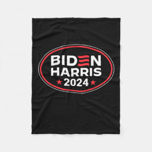 Harris 2024 Präsident Amerikanische Flagge Joe Bid Fleecedecke