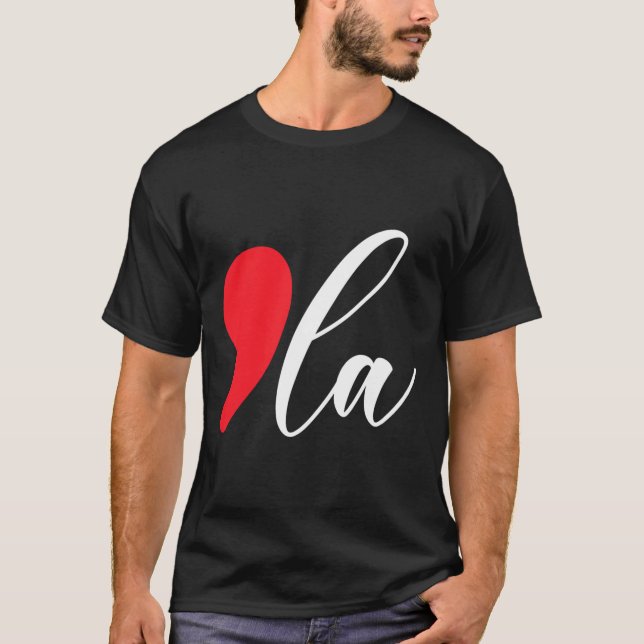Harris 2024 Präsident Comma La Funny 2 T-Shirt (Vorderseite)