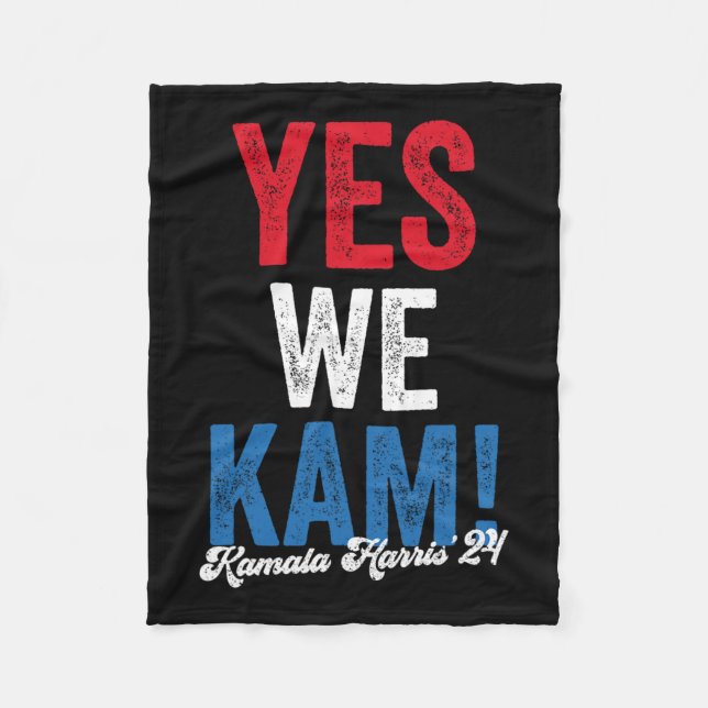 Harris 2024 Support I&#';m mit ihrer Kamala Harris Fleecedecke (Vorderseite)