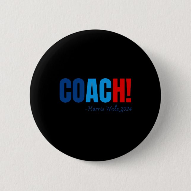 Harris 2024 Tim Wheimer Coach Button (Vorderseite)