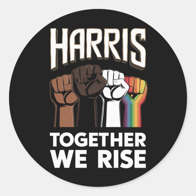 Harris 2024 Wahl LGBT Kamala Harris 2024 Runder Aufkleber (Vorderseite)