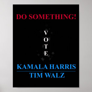 Harris 2024 Wahl - Michelle Obama Tu Etwas Poster