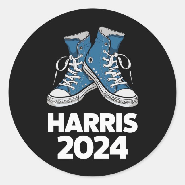 HARRIS 2024 Wahl Präsident Kamala Wahlsieger Runder Aufkleber (Vorderseite)