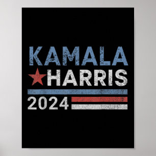 Harris 2024 Wahlkampf für die Präsidentschaftswahl Poster