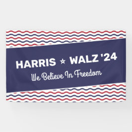 Harris 2024 - Wir glauben an Freiheit Banner