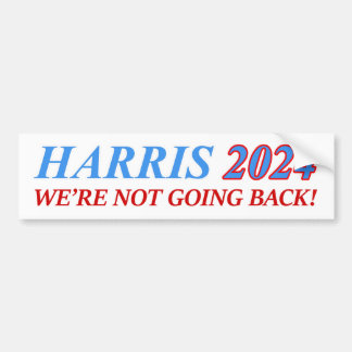 HARRIS 2024 WIR WERDEN NICHT ZURÜCKGEHEN! KAMALA-P AUTOAUFKLEBER