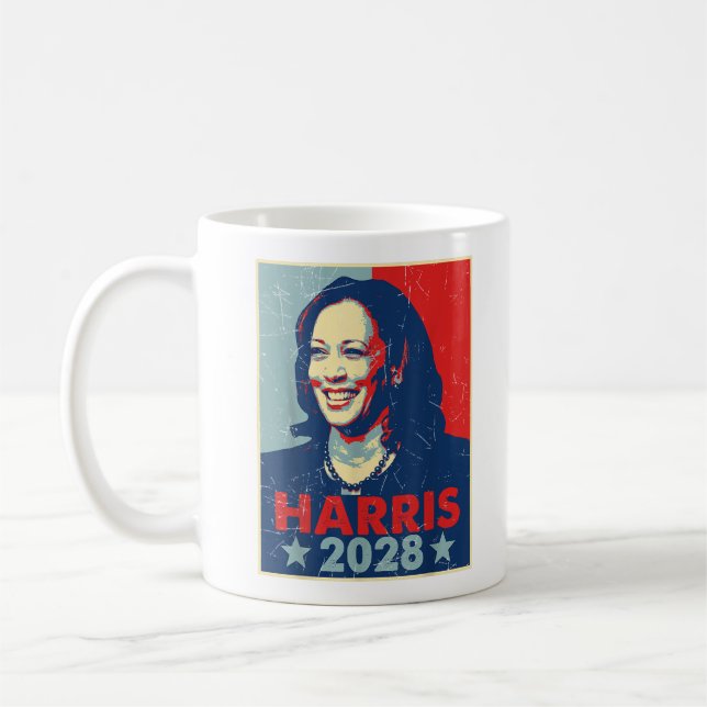 Harris 2028 Kamala Harris 2028 für Präsident Kaffeetasse (Links)
