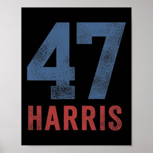 Harris 47 Erste weibliche Präsidentin für Mädchen  Poster