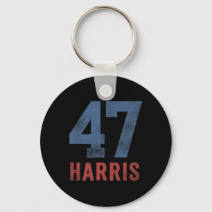 Harris 47 Erste weibliche Präsidentin für Mädchen  Schlüsselanhänger