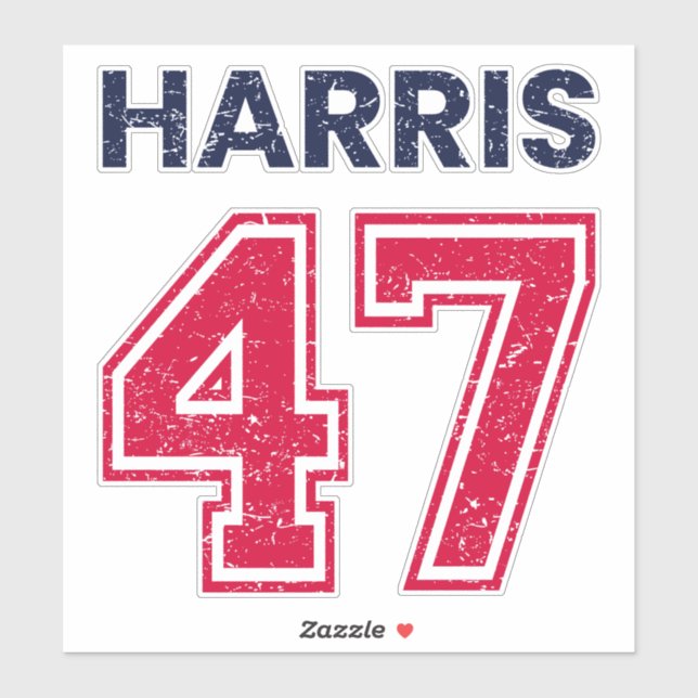Harris 47 I - Kamala Harris für den Präsidenten Aufkleber (Blatt)