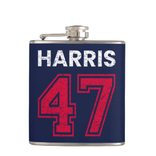 Harris 47 I - Kamala Harris für den Präsidenten Flachmann