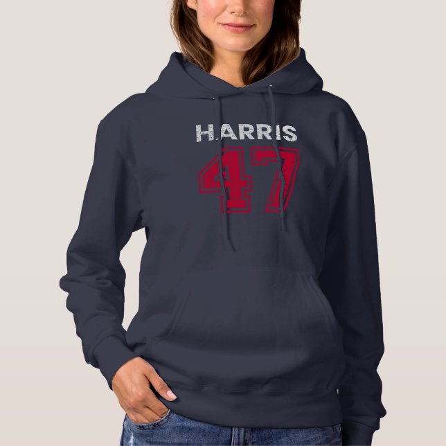 Harris 47 I - Kamala Harris für den Präsidenten Hoodie (Vorderseite)