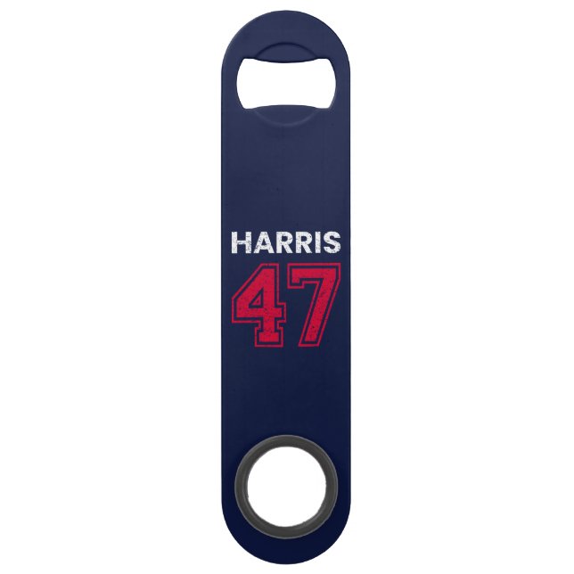 Harris 47 I - Kamala Harris für den Präsidenten Speed Flaschenöffner (Vorderseite)