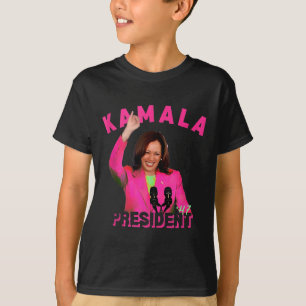 Harris Aka für Präsident 47 Pink Comma La 2024 Wom T-Shirt