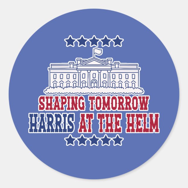 Harris am Helm - Abstimmung für Intergrity Runder Aufkleber (Vorderseite)