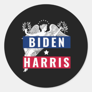 Harris American Flag Sieg Runder Aufkleber