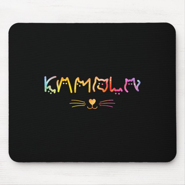 Harris Cat Lettering Funny Cat Lady Harris Wheimer Mousepad (Vorne)