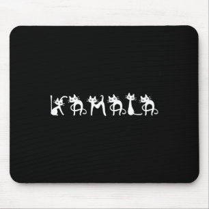 Harris Cat Lettering Positiv Mousepad
