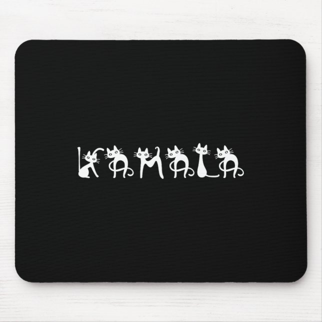 Harris Cat Lettering Positiv Mousepad (Vorne)
