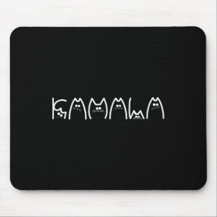Harris Cat Lettering Positive1 Mousepad