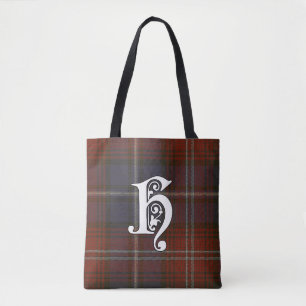 Harris-Clantartan-Monogramm Tasche