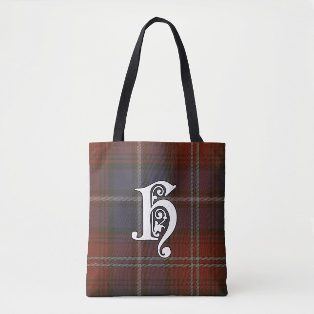Harris-Clantartan-Monogramm Tasche (Vorderseite)