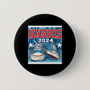 Harris Election Sneakers Präsident Comma La Button