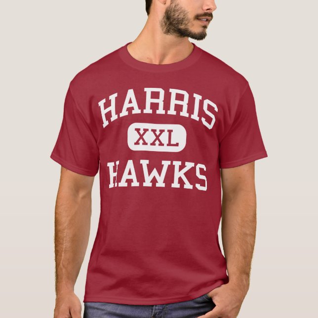 Harris - Falken - Sekundarschule - San Antonio T-Shirt (Vorderseite)