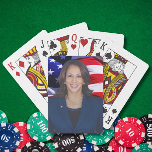Harris Foto 2024 - Kamala Harris Foto Spielkarten