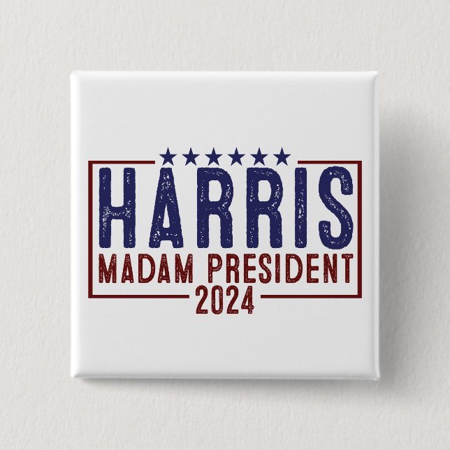 Harris Frau Präsidentin 2024 Button (Vorderseite)