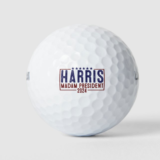 Harris Frau Präsidentin 2024 Golfball (Vorderseite)