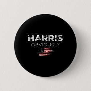Harris für den Präsidenten 2024 offensichtlich Button