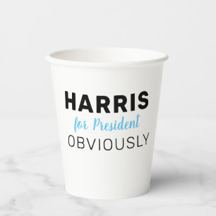 Harris für den Präsidenten 2024 Pappbecher