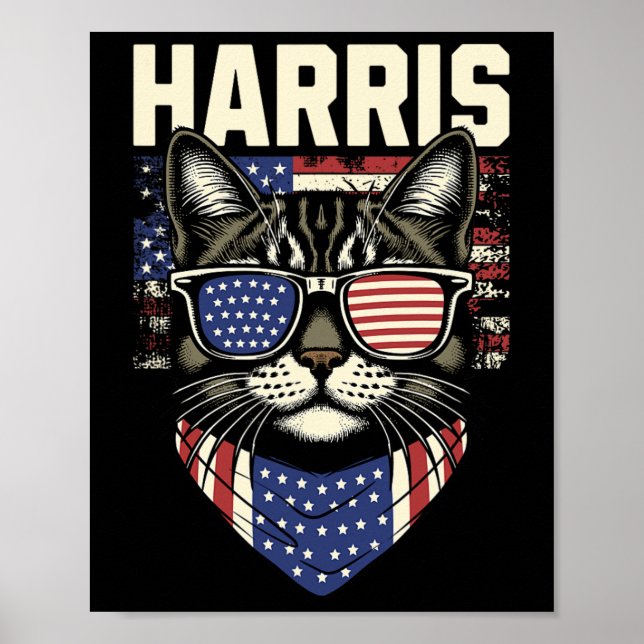 Harris für den Präsidenten 2024 Poster (Vorne)