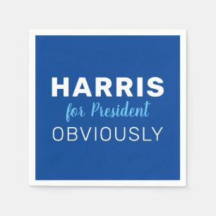 Harris für den Präsidenten - offensichtlich Unters Serviette