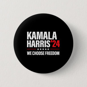 Harris für die Präsidentschaftswahl 2024 - Wir ent Button